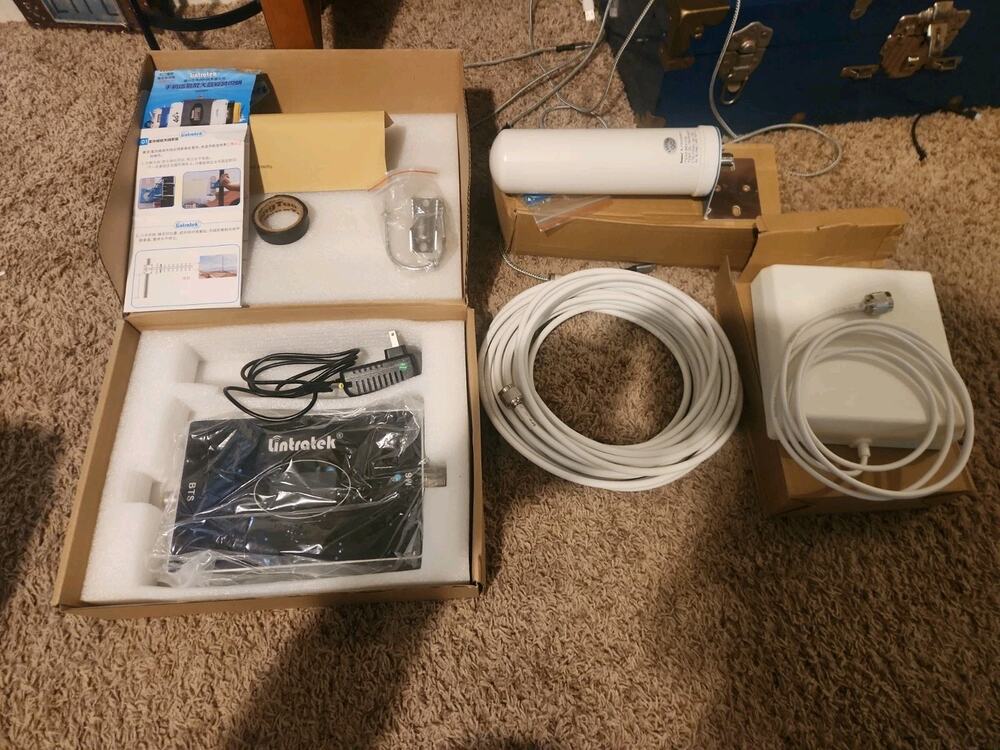 Lintratek Cell Phone Signal Booster Home Office Signal Amplifier 3G/4G LTE